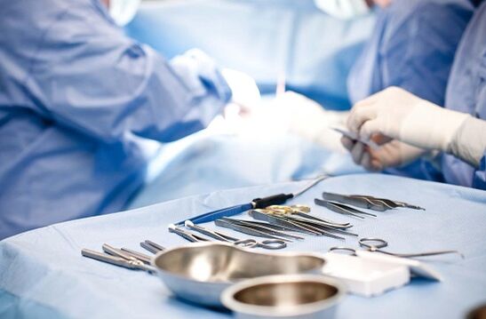 Intervención quirúrgica en prostatitis crónica