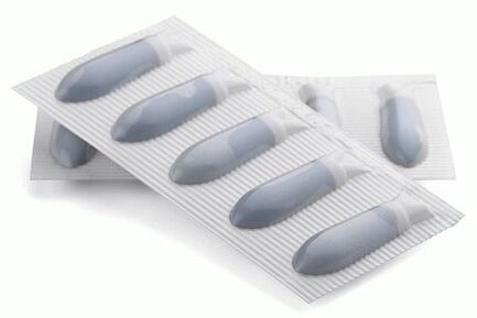 Los supositorios medicinales son bastante eficaces en el tratamiento de la prostatitis.