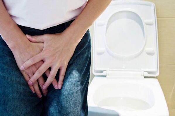 Uno de los síntomas de la prostatitis es la retención urinaria. 
